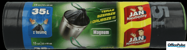 Jan Niezbędny worki LD z taśmą Magnum 35l/15szt